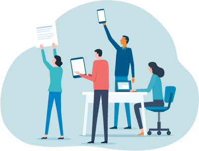 ①お客さまごとに最適な手続きを実現のイメージ